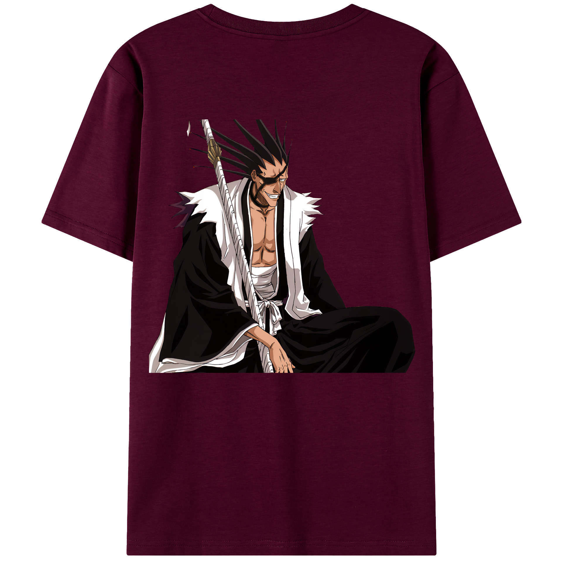 （画像用） ブリーチ ざらき けんぱち BLEACH Zaraki Kenpachi レディース半袖Tシャツ(バックプリント)